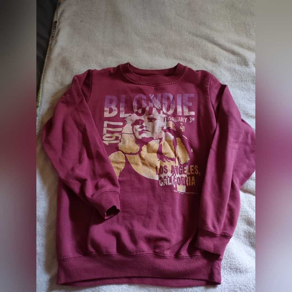 Blondie Graphic Mauve Sweatshirt/Size Medium